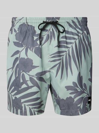 HUGO BOSS Badehose mit elastischem Bund Modell Piranha in Gruen, Gr&ouml;&szlig;e XL