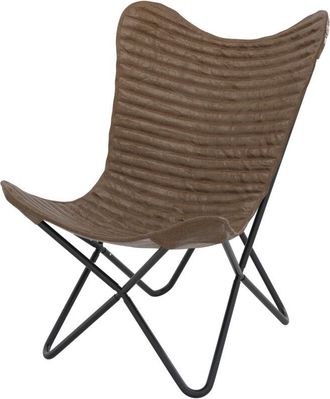 Rendez-Vous D&eacute;co Rendez-vous D&eacute;co - Sill&oacute;n Mariposa De Cuero Marr&oacute;n - Octave