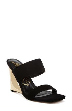 London Rag Zimeski Wedge Sandal in Black at Nordstrom Rack, Size 8.5
