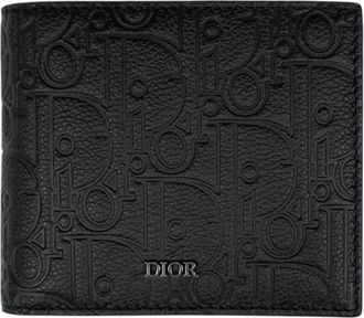 Dior Black Leather Wallet (Bi-Fold) (Pre-Owned)