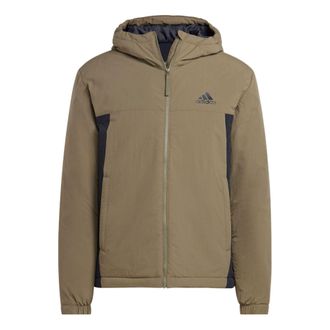 adidas BSC Sturdy Insulated Hooded Jacket Asia Sizing Green HM2264
