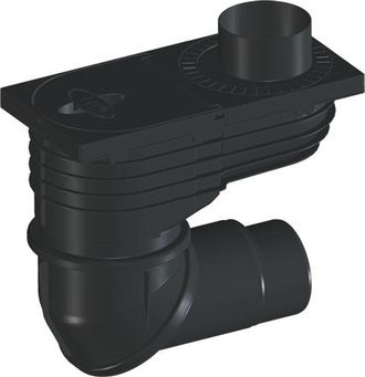 OEM Desag&uuml;e De Canal&oacute;n Dn110/125 Con Junta, Recogehojas, Trampilla A Prueba De Heladas, Tapa Con Asa Para Inspecci&oacute;n