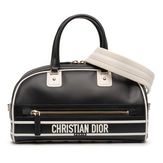 Dior Pre-owned Dior Medium Leather Dior Vibe Zip Bowling Bag Ladies 09-MA-1211