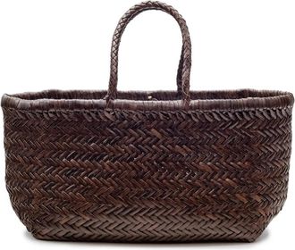 Dragon Diffusion Tote Bags, female, Brown, Size: ONE SIZE Handbag with Saint Christopher Medal Charm