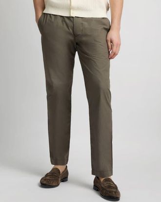 Onia Poplin Traveler Pant in Olive at Nordstrom, Size 34