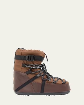 Moncler x Moon Boot Mens Icon Low Gaiter Padded Snow Boots