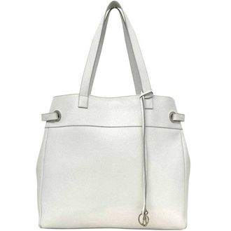 Loewe White Leather Tote Bag (Pre-Owned)