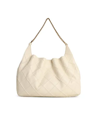 Tory Burch Borsa Lear in nappa color crema leggera Shopping Fleming Grande di Tory Burch