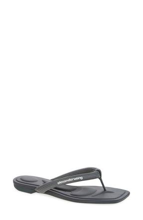 Alexander Wang Jenna Tubular Strap Flip Flop in Grey at Nordstrom, Size 10Us