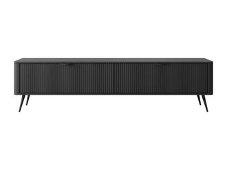 VENTE-UNIQUE.COM Mueble bajo de tv madera negro