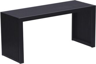 Relaxdays Banco Relaxdays, Bamb&uacute;, Banco Moderno Para Cocina, Recibidor, Ba&ntilde;o, Dormitorio, Hbt 43 X 90 X 33 Cm, Zapatero, Negro