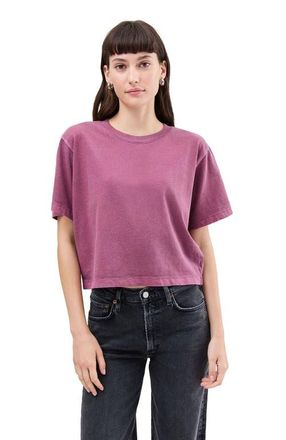 Richer Poorer Inc. The Relaxed Crop Tee in Burgundy at Nordstrom, Size Medium