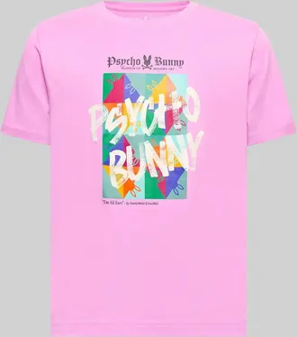 Psycho Bunny Kids Vale Graphic Tee 508 ORCHID / M/10-12