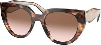 Prada PR 14WSF Asian Fit 01R0A6 Womens Sunglasses Tortoiseshell Size 53