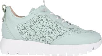 Wonders Groene Leren Damessneaker - Dames - Sneakers - Groen - 37 EU - Leer - Schoenen