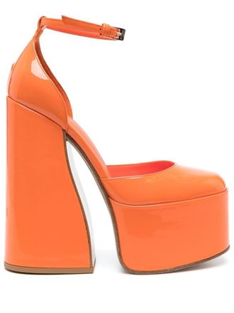 Le Silla Nikki platform pumps - Orange