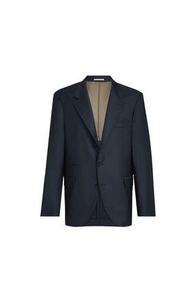 Brunello Cucinelli Super 150s virgin wool four season batavia twill blazer in Navy Blue at Nordstrom, Size 52 It