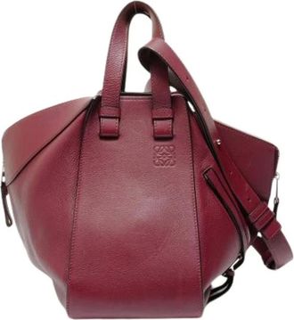Loewe Pre-owned Handbags, female, Red, Size: ONE SIZE Pre-owned Hammock Handbag