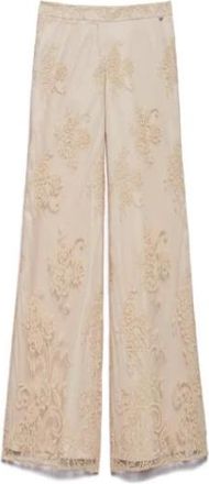 Aniye By Silva Wide Broeken - Dames - Wijde Broeken - Beige - M - Broeken