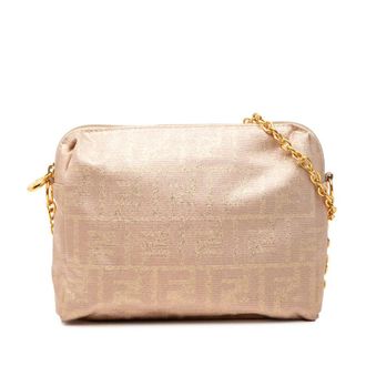 Fendi Pre-owned Fendi Zucca Canvas Chain Shoulder Bag Ladies IXGXUQ9ITD26PSS2