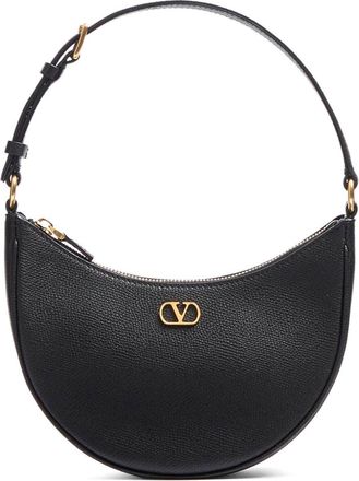 Valentino Garavani Vlogo Signature Mini Leather Hobo Bag
