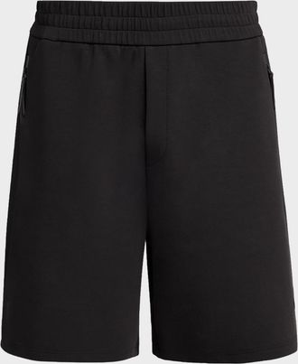 Moncler Men & apos;s Wide-Leg Stretch Cotton Shorts
