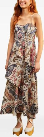 Farm Rio Abito midi con stampa paisley - Toni neutri