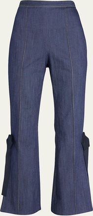 Cinq à Sept Lou Side-Split Denim Pants