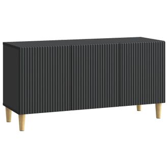 vidaXL Mueble De Tv Negro 99 X 34,5 X 50 Cm Madera De Ingenier&iacute;a Vidaxl