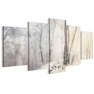 OEM Cuadro Sobre Lienzo Italiano De 100 X 50 Cm, Pent&aacute;ptico - Estilo Cl&aacute;sico - Naturaleza Cuadro Sobre Lienzo Italiano De 150 X 75 Cm, Pent&aacute;ptico - Estilo