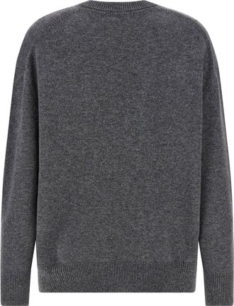 Jil Sander Cashmere Blend V-Neck Sweater - Gray