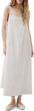 Mango Lace Cotton Nightgown in White at Nordstrom, Size Medium