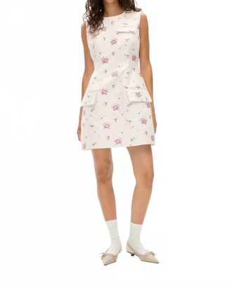 Baum Und Pferdgarten Amayah Sleeveless Mini Dress In Fuchsia Pink Flower