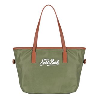 MC2 Saint Barth Tote Bags, female, Green, Size: ONE SIZE City Bag Mid