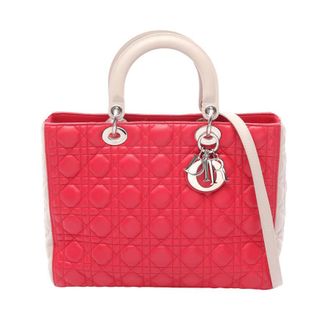 Dior Pre-owned Dior Large Bicolor Lambskin Cannage Lady Dior Ladies 11EK69IBMJQIBUZ6