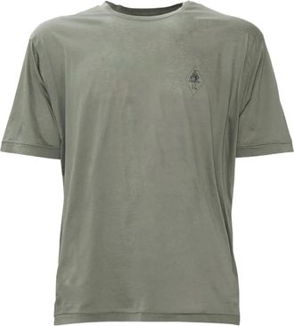 C.P. Company logo-print T-shirt - men - Cotton - S - Green