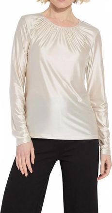 Lyss&eacute; Larissa Jersey Top In Champagne