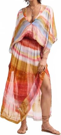 Vitamin A Petra Caftan Dress In Terra Forms