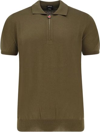 Kiton Ciro Polo - Heren - Polos - Groen - M - Katoen - Tops