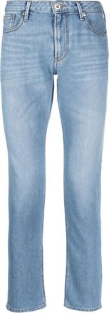 Emporio Armani slim-fit faded jeans - men - Polyester/Cotton - 31 - Blue