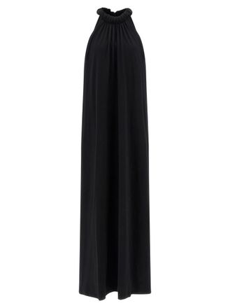 Nude Black Floor Lenght Dress