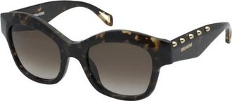 Zadig&Voltaire Womens SZV410 52 04BL Sunglasses - Brown - One Size