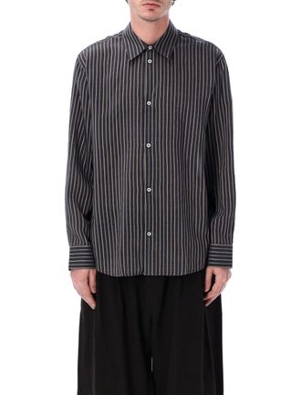 STUDIO NICHOLSON View Striped Lyocell Silk Blend Shirt