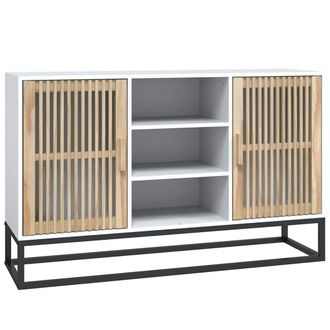 vidaXL Aparador De Madera Contrachapada Blanco 105x30x65 Cm Vidaxl