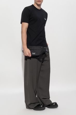 Comme Des Gar&ccedil;ons Comme Des Gar&ccedil;ons Homme Plus T-shirt With Printed Logo, Mens, Black