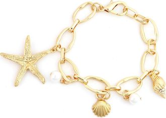 Panacea Starfish Charm Bracelet in Gold at Nordstrom Rack