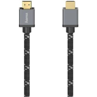 Hama 00205240 Cable Hdmi 3 M Hdmi Tipo A (est&aacute;ndar) Negro, Gris