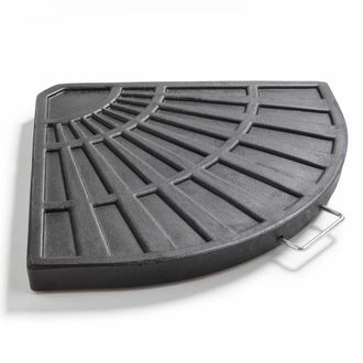 Oviala Contrapeso para sombrilla en metal negro