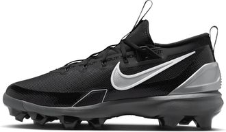 Nike Mens Force Trout Elite MCS Baseball Cleats in Black | FZ0884-001