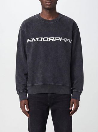 Msgm Felpa girocollo relaxed fit da uomo in cotone con stampa slogan